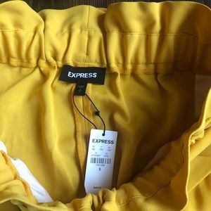 Express Paper Bag Waist Skirt with Tie belt